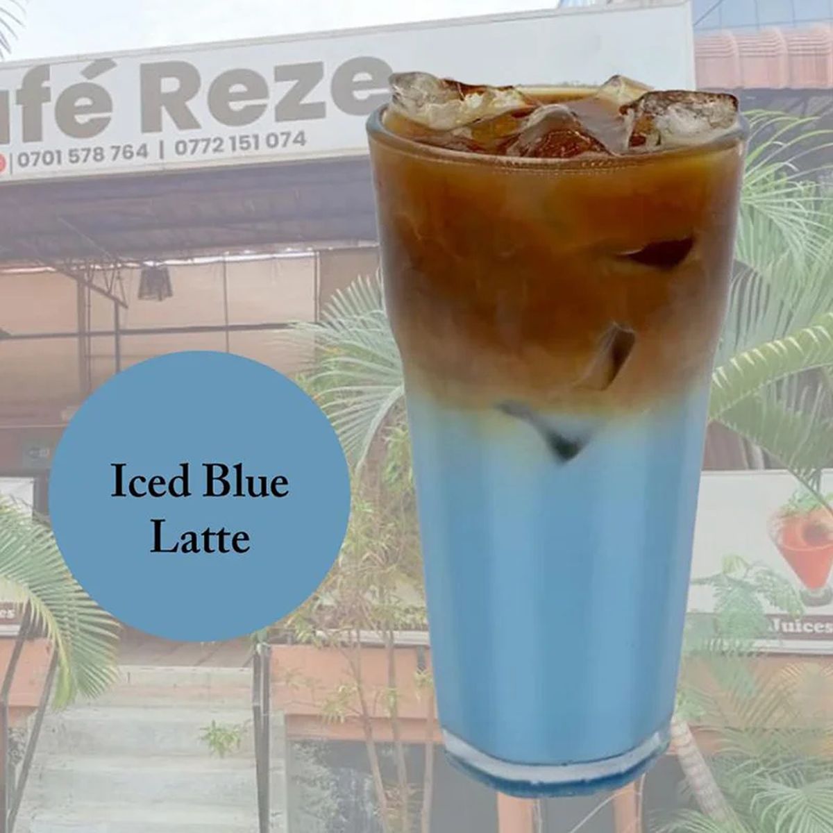 Iced Blue Latte