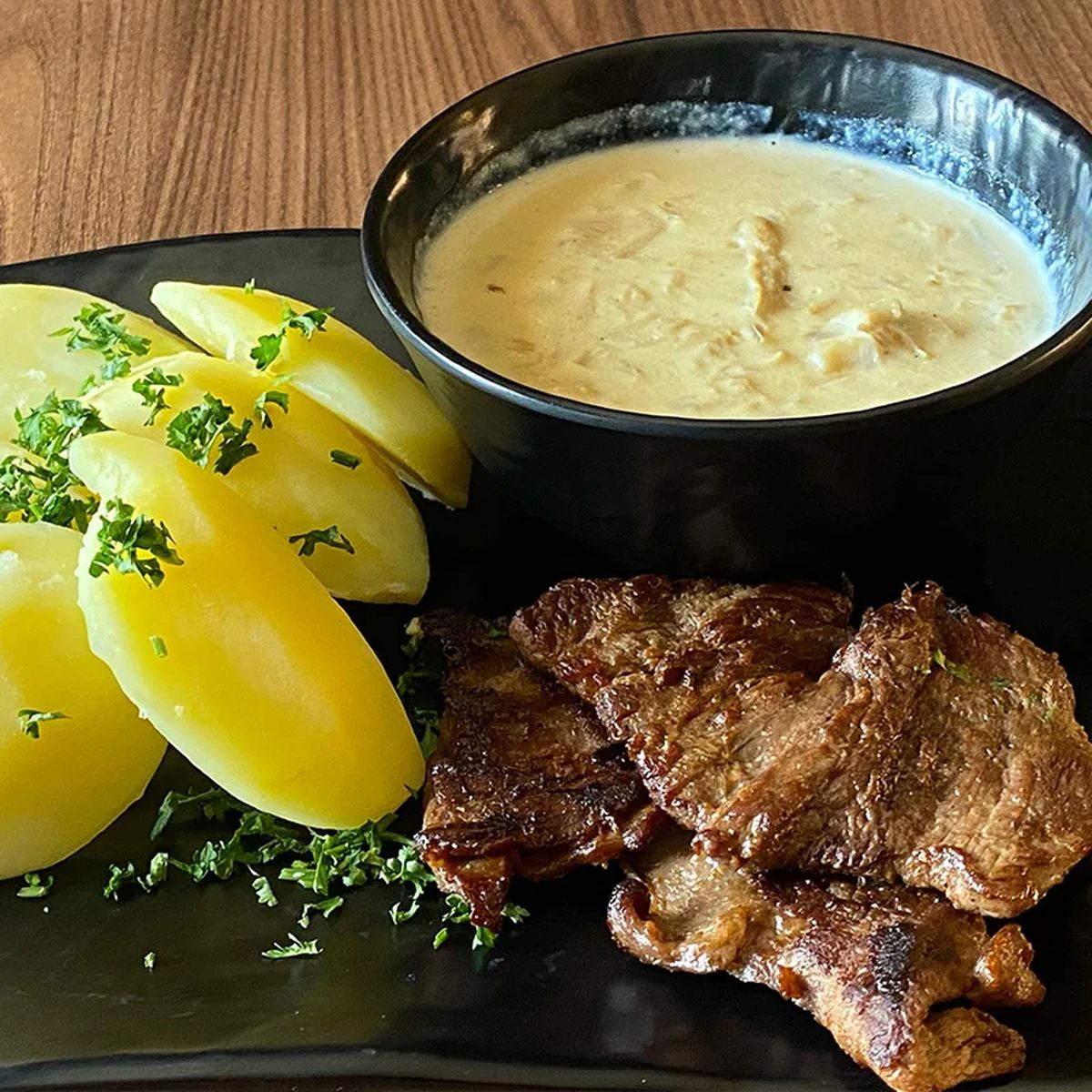 Mushroom Steak Combo
